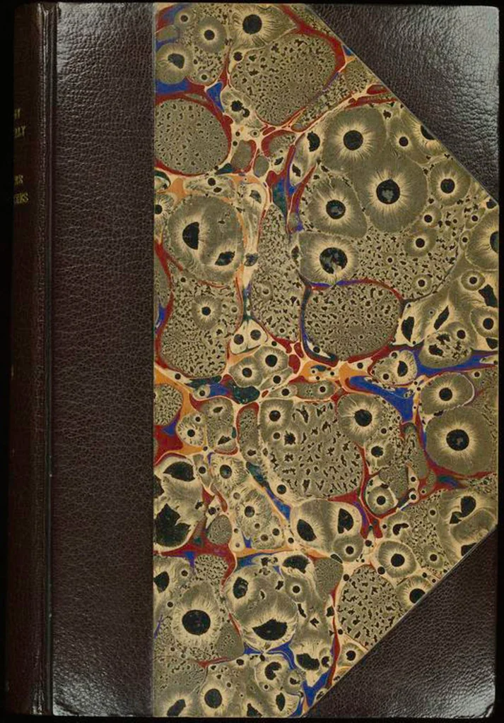 An illustration from Bookbinding : books bequeathed by William Augustus Spencer, 1880, leaf 83