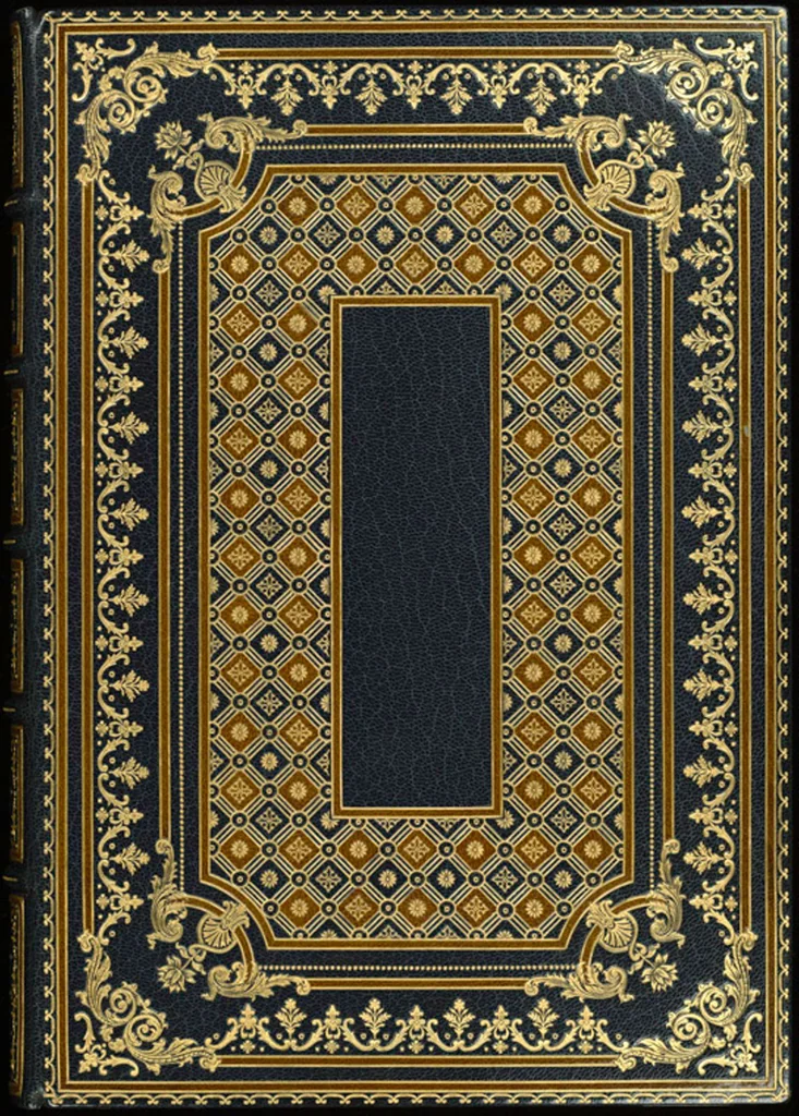 An illustration from Bookbinding : books bequeathed by William Augustus Spencer, 1880, leaf 90