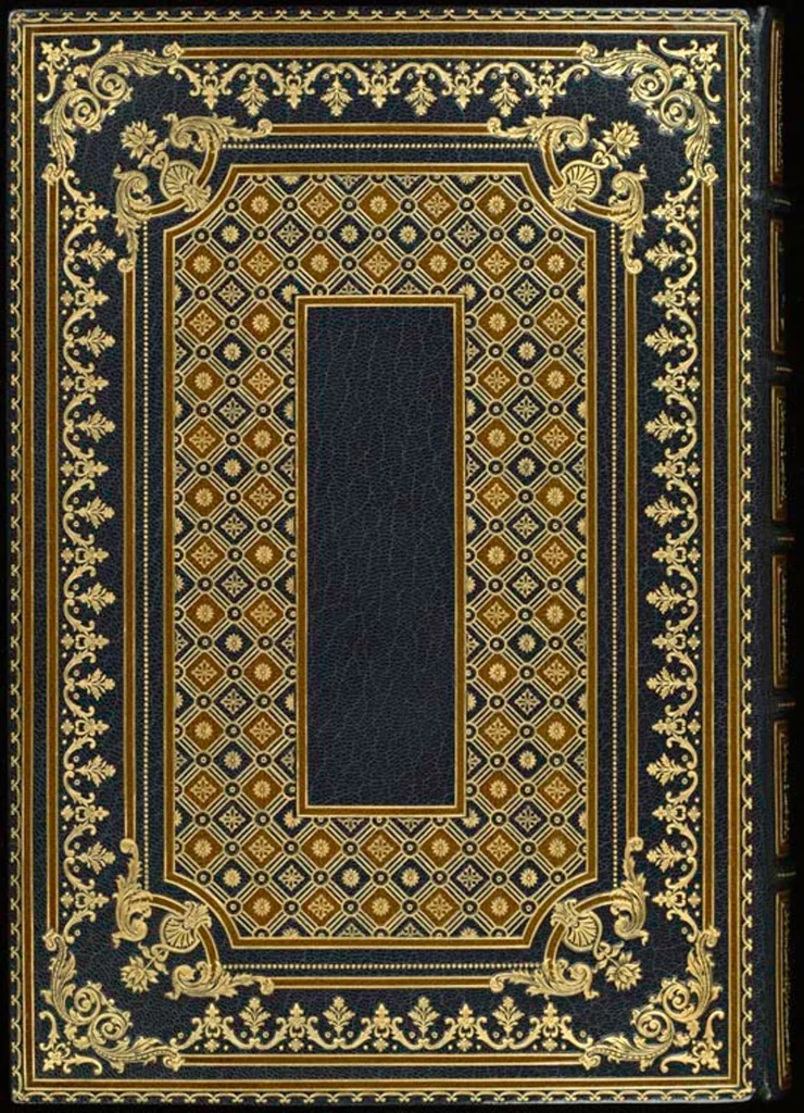 An illustration from Bookbinding : books bequeathed by William Augustus Spencer, 1880, leaf 95