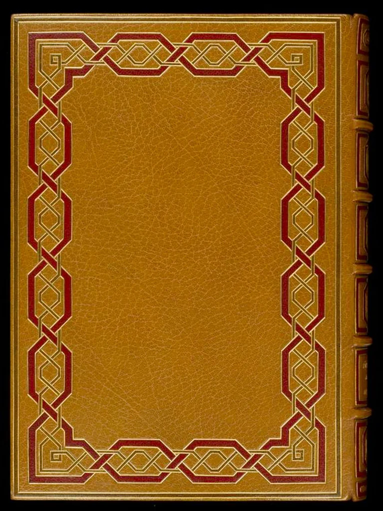 An illustration from Bookbinding : books bequeathed by William Augustus Spencer, 1880, leaf 97