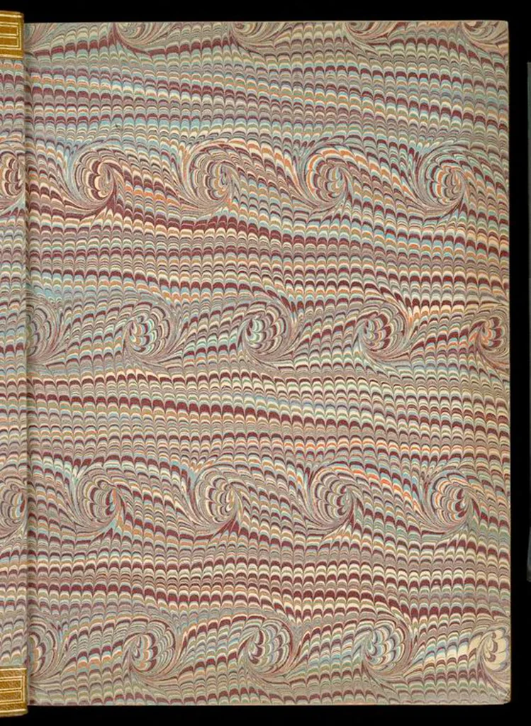 An illustration from Bookbinding : books bequeathed by William Augustus Spencer, 1880, leaf 99