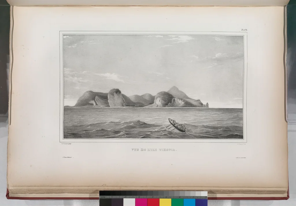 An illustration from Voyage de la corvette l'Astrolabe exécuté par ordre du roi, pendant les années 1826-1827-1828-1829, sous le commandement de M. J. Dumont d'Urville, 1830, leaf 184