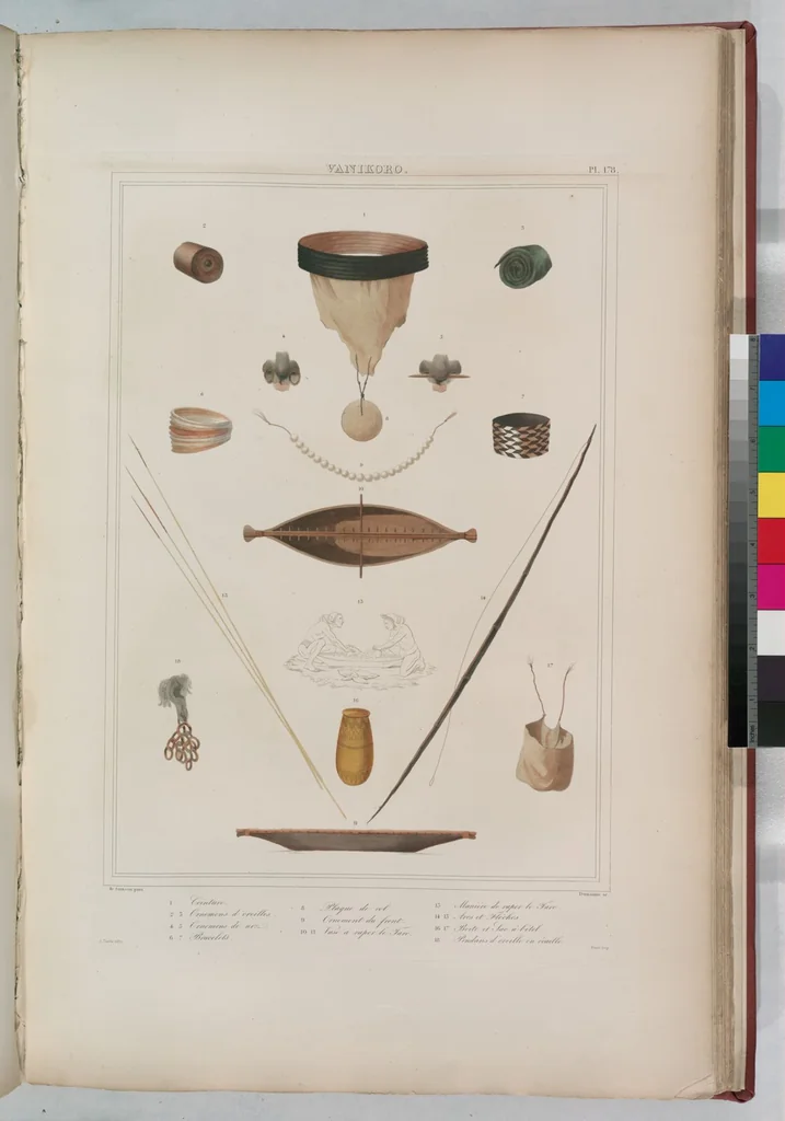 An illustration from Voyage de la corvette l'Astrolabe exécuté par ordre du roi, pendant les années 1826-1827-1828-1829, sous le commandement de M. J. Dumont d'Urville, 1830, leaf 190