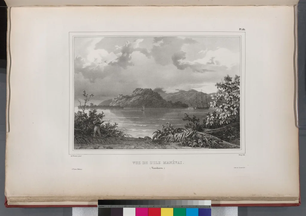 An illustration from Voyage de la corvette l'Astrolabe exécuté par ordre du roi, pendant les années 1826-1827-1828-1829, sous le commandement de M. J. Dumont d'Urville, 1830, leaf 192