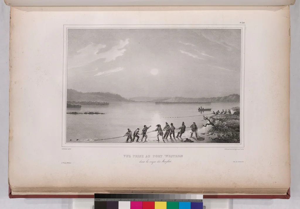 An illustration from Voyage de la corvette l'Astrolabe exécuté par ordre du roi, pendant les années 1826-1827-1828-1829, sous le commandement de M. J. Dumont d'Urville, 1830, leaf 30