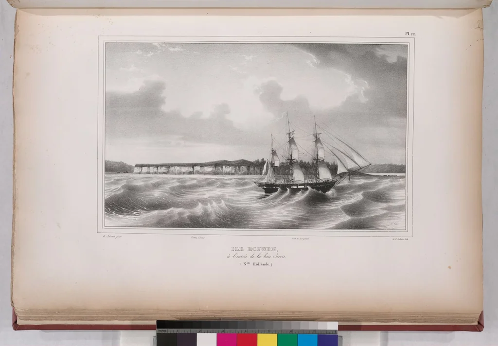 An illustration from Voyage de la corvette l'Astrolabe exécuté par ordre du roi, pendant les années 1826-1827-1828-1829, sous le commandement de M. J. Dumont d'Urville, 1830, leaf 32