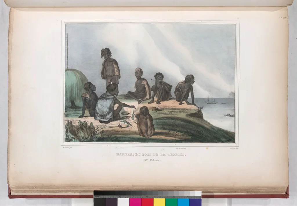 An illustration from Voyage de la corvette l'Astrolabe exécuté par ordre du roi, pendant les années 1826-1827-1828-1829, sous le commandement de M. J. Dumont d'Urville, 1830, leaf 34