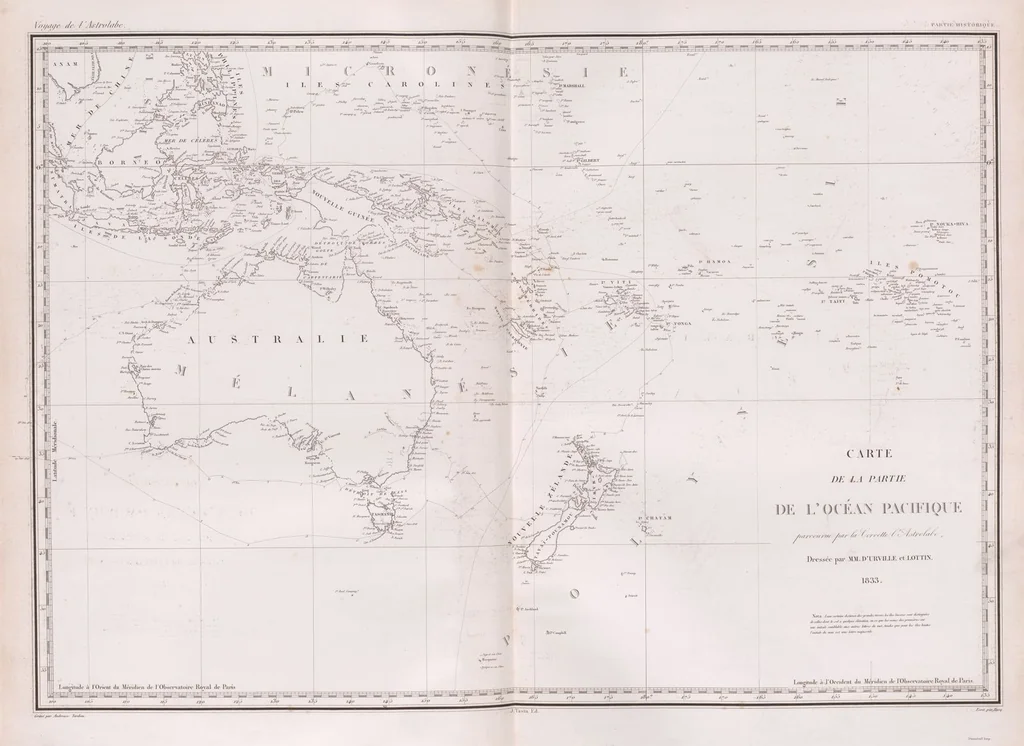 An illustration from Voyage de la corvette l'Astrolabe exécuté par ordre du roi, pendant les années 1826-1827-1828-1829, sous le commandement de M. J. Dumont d'Urville, 1830, leaf 4