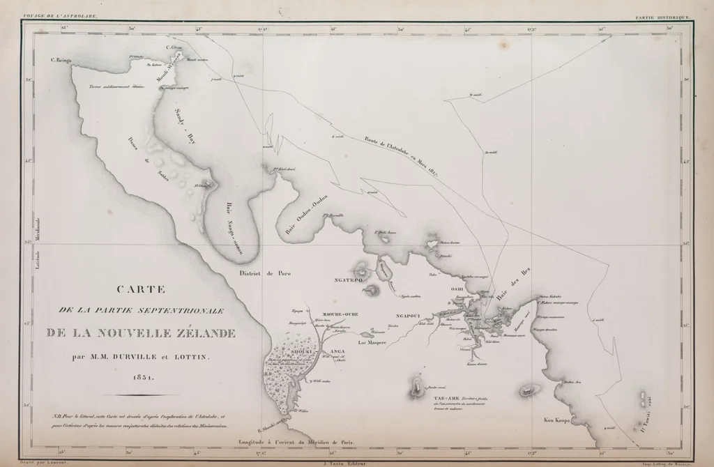 An illustration from Voyage de la corvette l'Astrolabe exécuté par ordre du roi, pendant les années 1826-1827-1828-1829, sous le commandement de M. J. Dumont d'Urville, 1830, leaf 6
