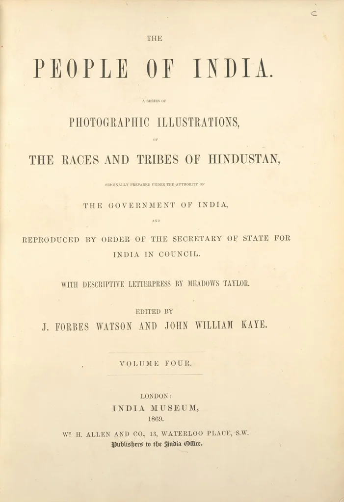 An illustration from The people of India : A series of photographic illustrations, with descriptive letterpress, of the races and tribes of Hindustan, originally prepared under the authority of the government of India, and reproduced, 1868, leaf 181