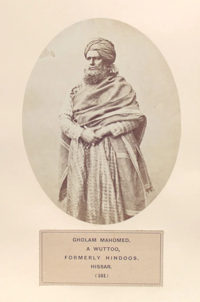 An illustration from The people of India : A series of photographic illustrations, with descriptive letterpress, of the races and tribes of Hindustan, originally prepared under the authority of the government of India, and reproduced, 1868, leaf 189