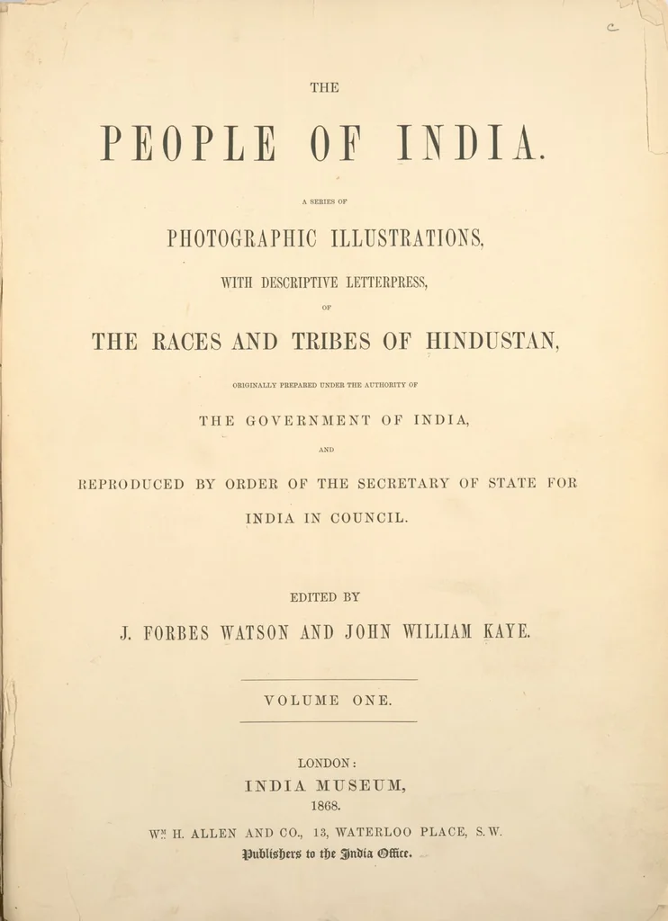An illustration from The people of India : A series of photographic illustrations, with descriptive letterpress, of the races and tribes of Hindustan, originally prepared under the authority of the government of India, and reproduced, 1868, leaf 2
