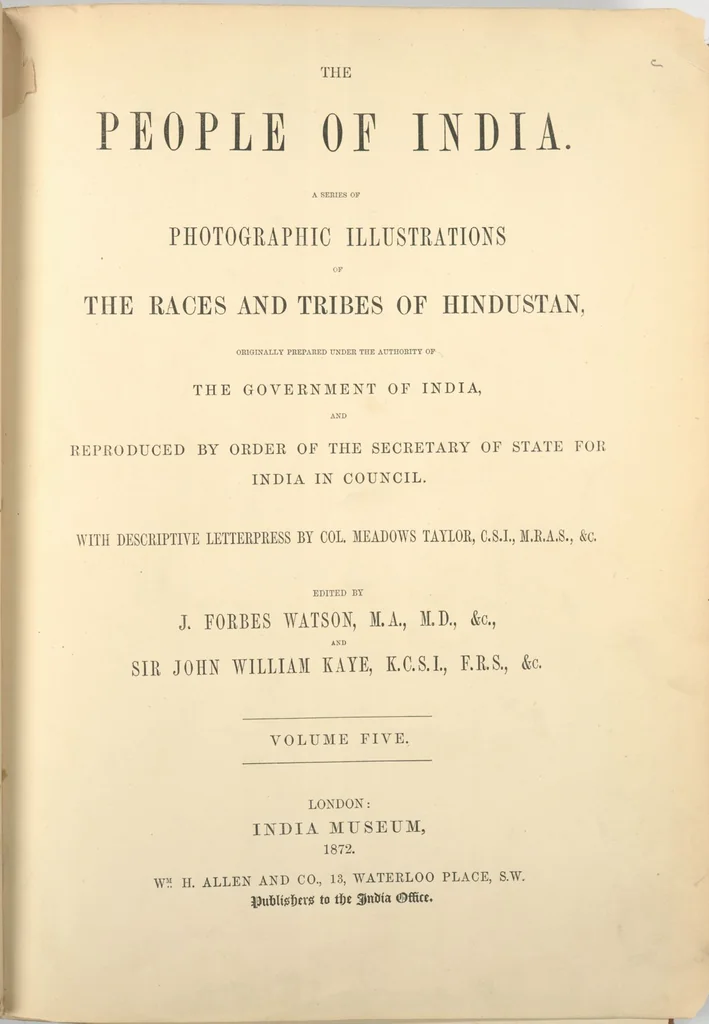 An illustration from The people of India : A series of photographic illustrations, with descriptive letterpress, of the races and tribes of Hindustan, originally prepared under the authority of the government of India, and reproduced, 1868, leaf 235