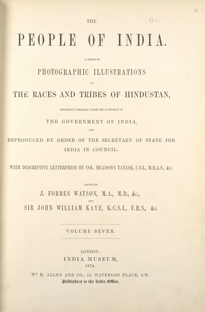 An illustration from The people of India : A series of photographic illustrations, with descriptive letterpress, of the races and tribes of Hindustan, originally prepared under the authority of the government of India, and reproduced, 1868, leaf 357