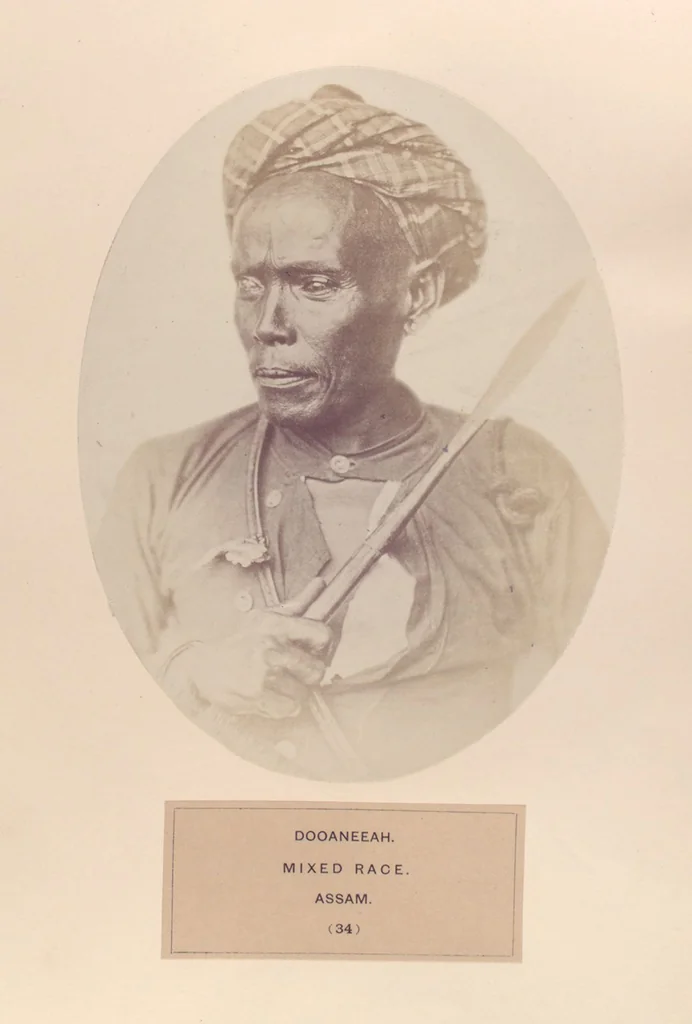 An illustration from The people of India : A series of photographic illustrations, with descriptive letterpress, of the races and tribes of Hindustan, originally prepared under the authority of the government of India, and reproduced, 1868, leaf 36