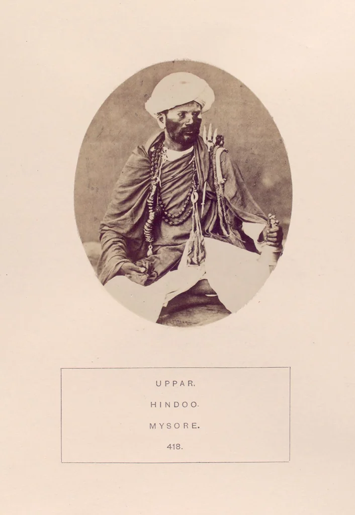 An illustration from The people of India : A series of photographic illustrations, with descriptive letterpress, of the races and tribes of Hindustan, originally prepared under the authority of the government of India, and reproduced, 1868, leaf 436