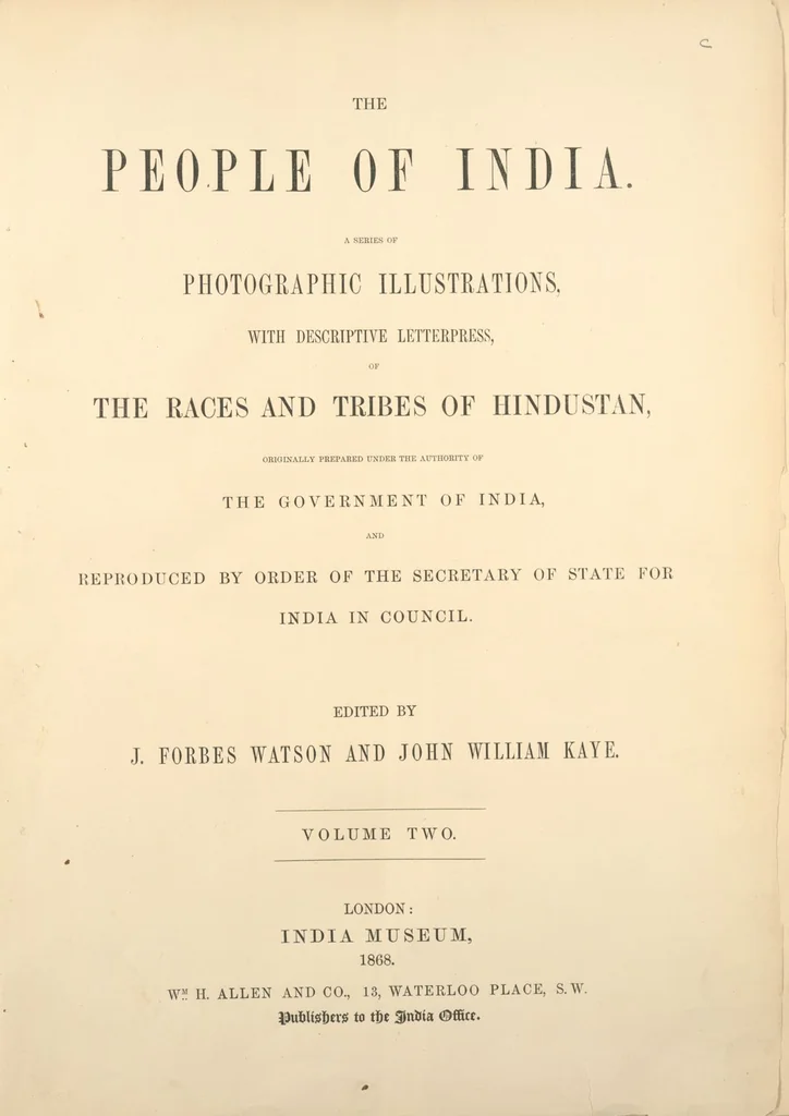 An illustration from The people of India : A series of photographic illustrations, with descriptive letterpress, of the races and tribes of Hindustan, originally prepared under the authority of the government of India, and reproduced, 1868, leaf 59