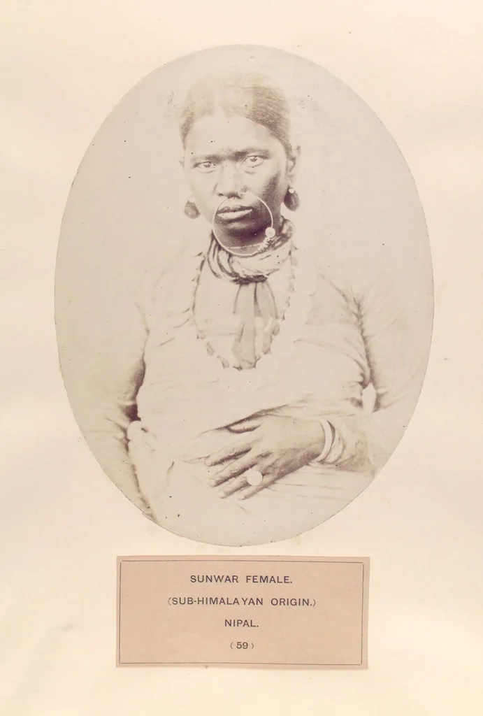 An illustration from The people of India : A series of photographic illustrations, with descriptive letterpress, of the races and tribes of Hindustan, originally prepared under the authority of the government of India, and reproduced, 1868, leaf 63