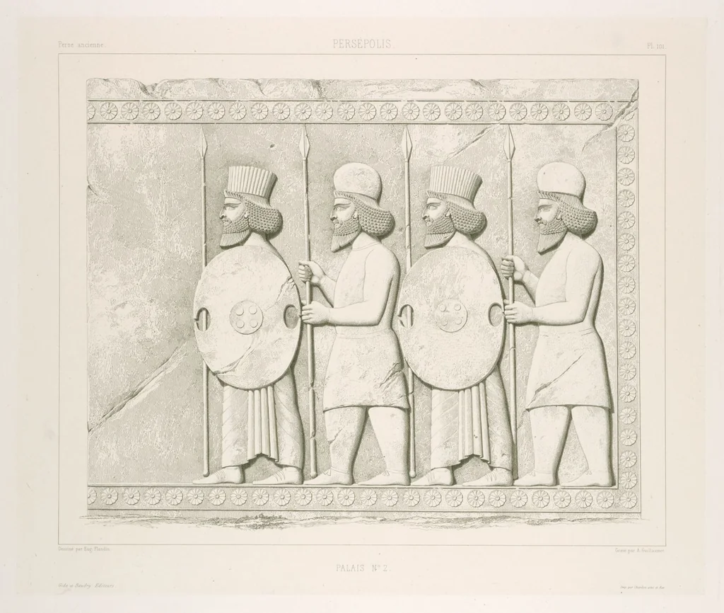 An illustration from Voyage en Perse de mm. Eugène Flandin, peintre, et Pascal Coste, architecte, entrepris par ordre de m. le ministre des affaires étrangères, d'après les instructions dressées par l'Institut. Publié sous les auspices de m. le ministre de l'intérieur, 1851, leaf 113
