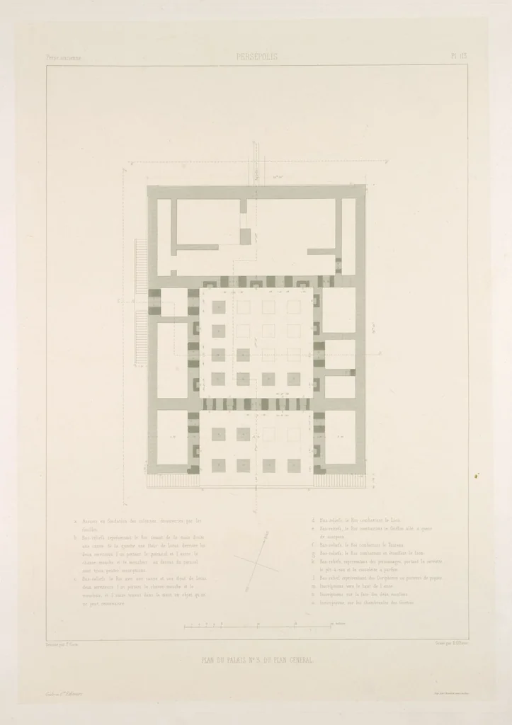 An illustration from Voyage en Perse de mm. Eugène Flandin, peintre, et Pascal Coste, architecte, entrepris par ordre de m. le ministre des affaires étrangères, d'après les instructions dressées par l'Institut. Publié sous les auspices de m. le ministre de l'intérieur, 1851, leaf 125