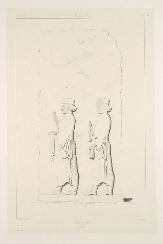 An illustration from Voyage en Perse de mm. Eugène Flandin, peintre, et Pascal Coste, architecte, entrepris par ordre de m. le ministre des affaires étrangères, d'après les instructions dressées par l'Institut. Publié sous les auspices de m. le ministre de l'intérieur, 1851, leaf 149