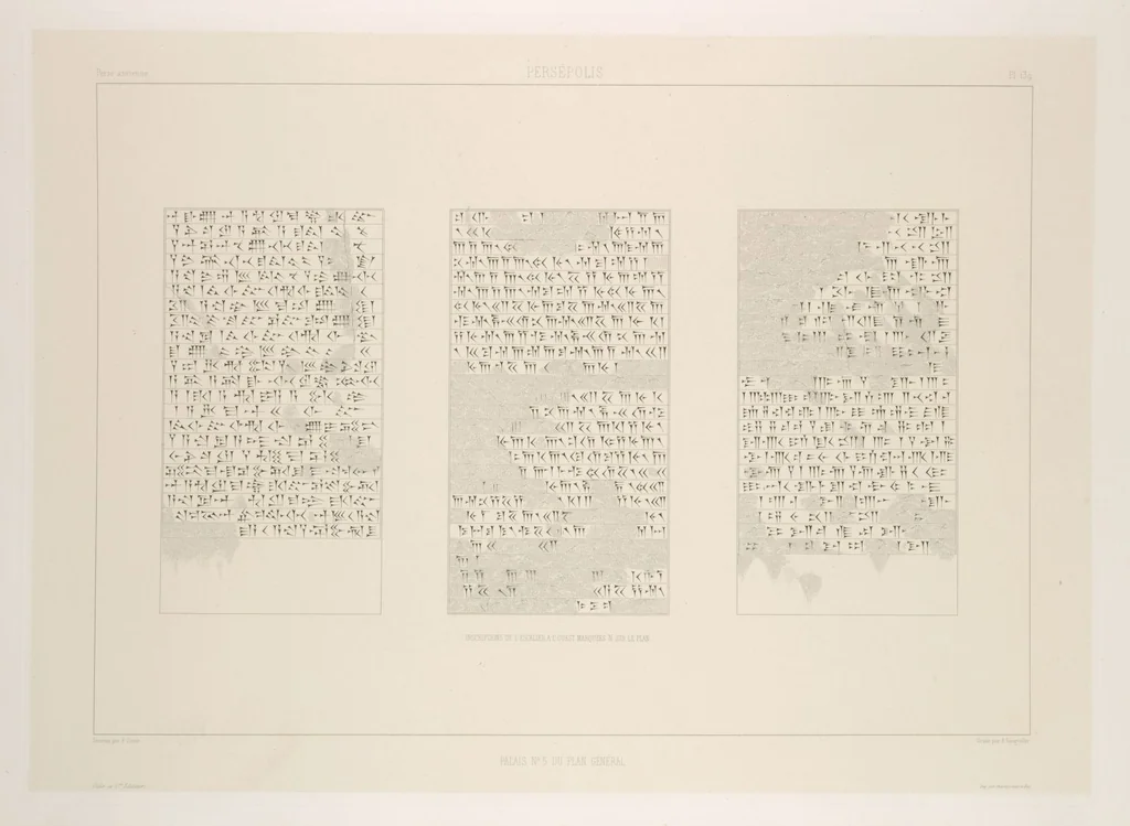An illustration from Voyage en Perse de mm. Eugène Flandin, peintre, et Pascal Coste, architecte, entrepris par ordre de m. le ministre des affaires étrangères, d'après les instructions dressées par l'Institut. Publié sous les auspices de m. le ministre de l'intérieur, 1851, leaf 153