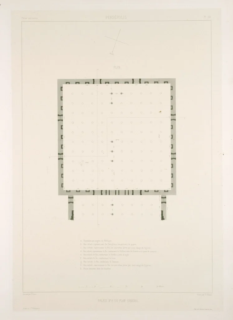 An illustration from Voyage en Perse de mm. Eugène Flandin, peintre, et Pascal Coste, architecte, entrepris par ordre de m. le ministre des affaires étrangères, d'après les instructions dressées par l'Institut. Publié sous les auspices de m. le ministre de l'intérieur, 1851, leaf 163