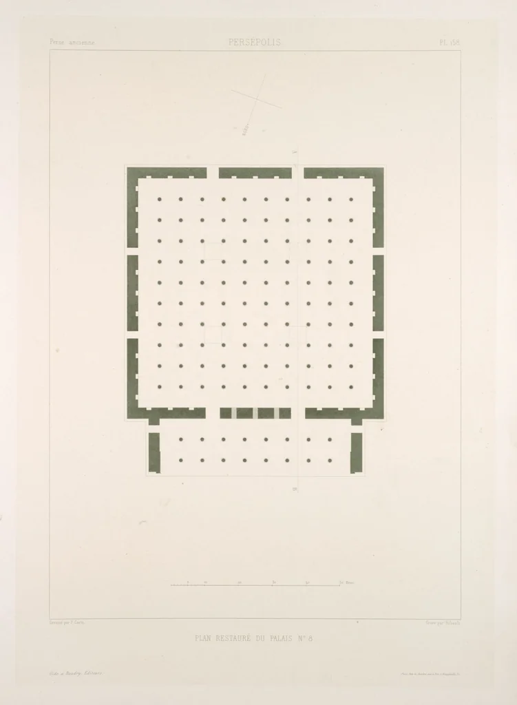 An illustration from Voyage en Perse de mm. Eugène Flandin, peintre, et Pascal Coste, architecte, entrepris par ordre de m. le ministre des affaires étrangères, d'après les instructions dressées par l'Institut. Publié sous les auspices de m. le ministre de l'intérieur, 1851, leaf 170