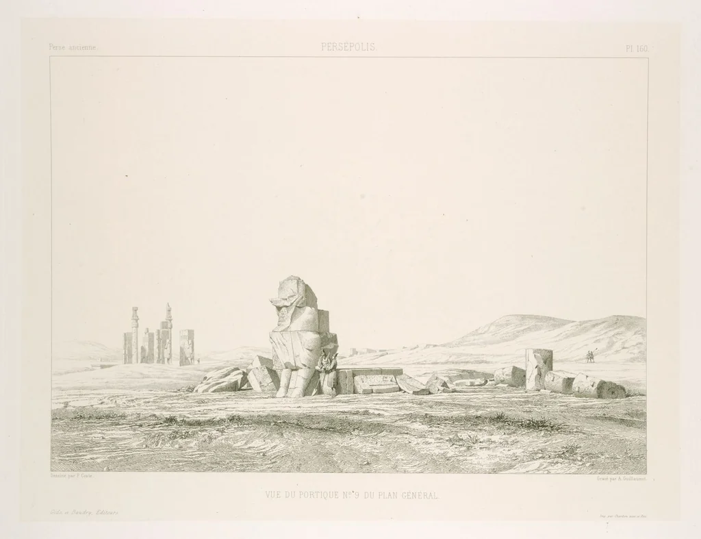 An illustration from Voyage en Perse de mm. Eugène Flandin, peintre, et Pascal Coste, architecte, entrepris par ordre de m. le ministre des affaires étrangères, d'après les instructions dressées par l'Institut. Publié sous les auspices de m. le ministre de l'intérieur, 1851, leaf 172