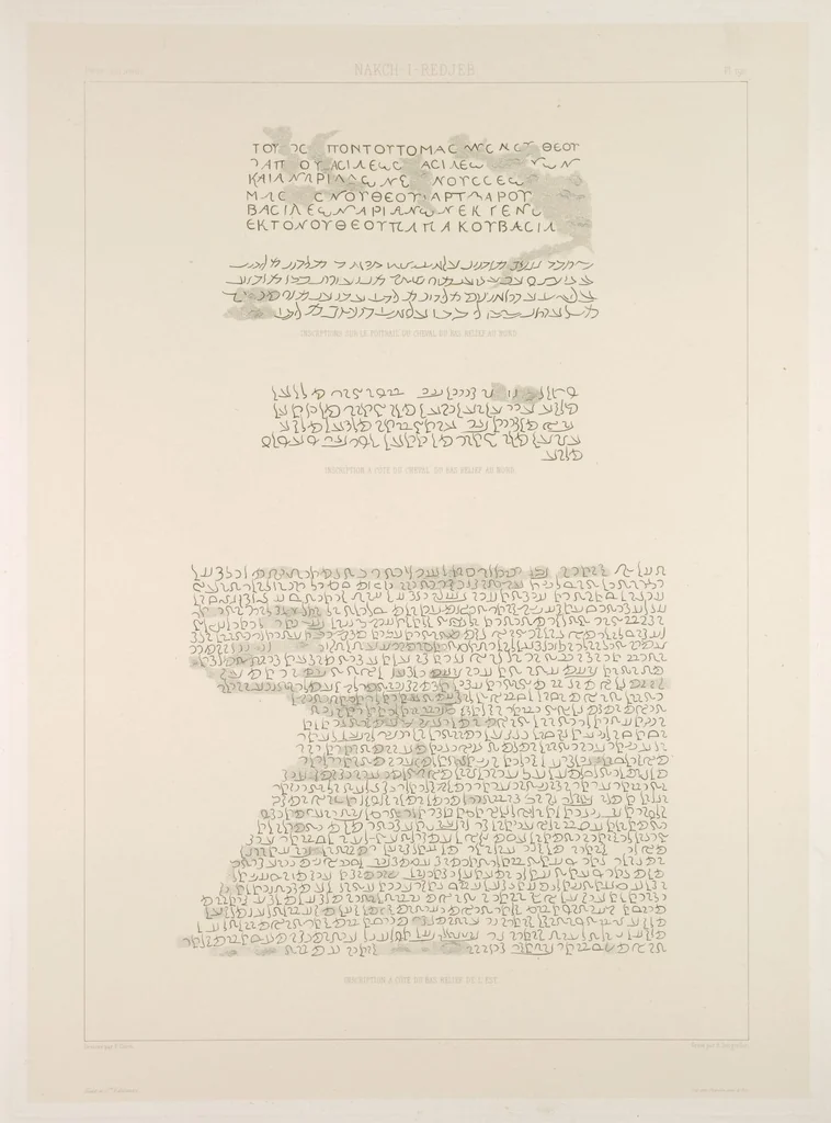 An illustration from Voyage en Perse de mm. Eugène Flandin, peintre, et Pascal Coste, architecte, entrepris par ordre de m. le ministre des affaires étrangères, d'après les instructions dressées par l'Institut. Publié sous les auspices de m. le ministre de l'intérieur, 1851, leaf 206