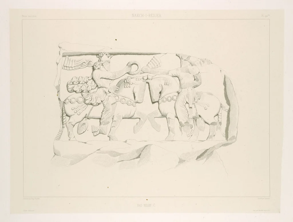 An illustration from Voyage en Perse de mm. Eugène Flandin, peintre, et Pascal Coste, architecte, entrepris par ordre de m. le ministre des affaires étrangères, d'après les instructions dressées par l'Institut. Publié sous les auspices de m. le ministre de l'intérieur, 1851, leaf 209