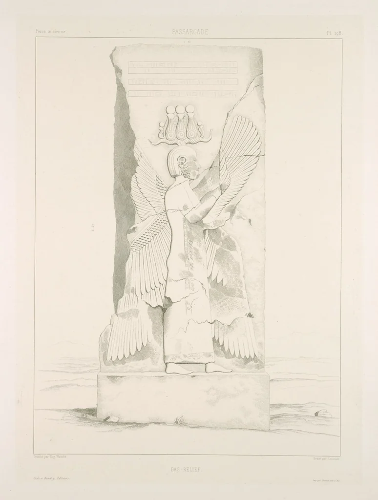 An illustration from Voyage en Perse de mm. Eugène Flandin, peintre, et Pascal Coste, architecte, entrepris par ordre de m. le ministre des affaires étrangères, d'après les instructions dressées par l'Institut. Publié sous les auspices de m. le ministre de l'intérieur, 1851, leaf 216