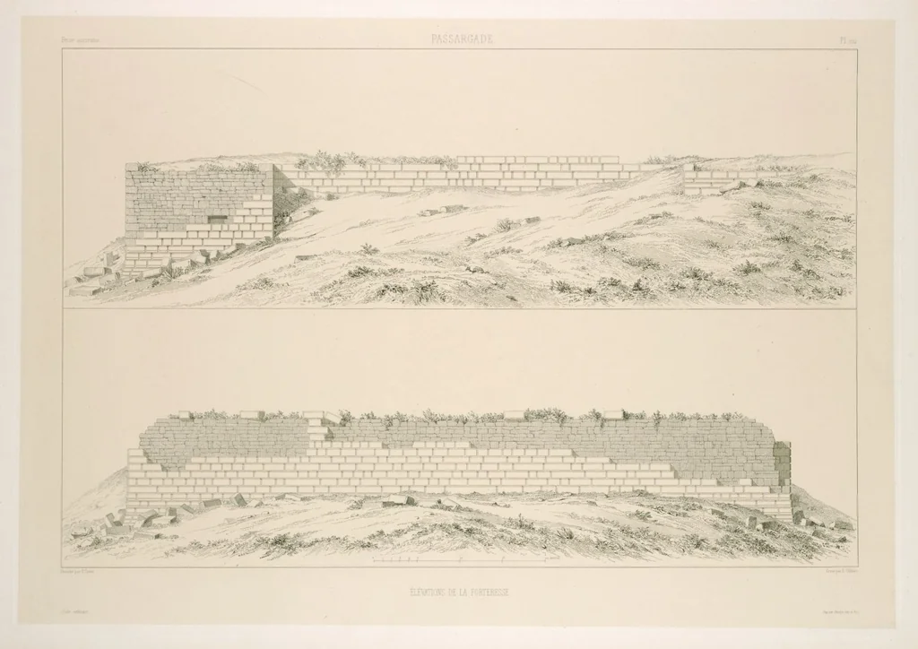 An illustration from Voyage en Perse de mm. Eugène Flandin, peintre, et Pascal Coste, architecte, entrepris par ordre de m. le ministre des affaires étrangères, d'après les instructions dressées par l'Institut. Publié sous les auspices de m. le ministre de l'intérieur, 1851, leaf 220