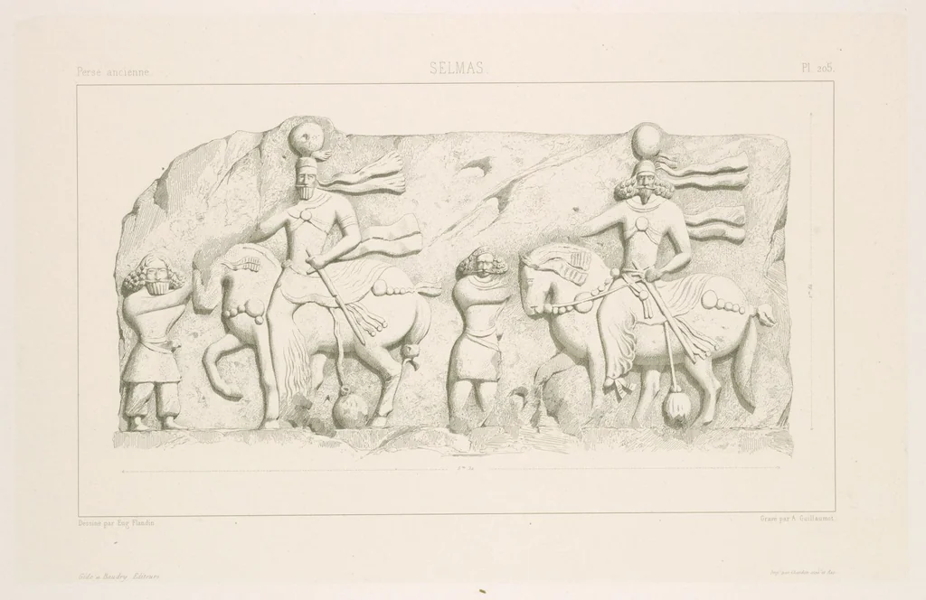 An illustration from Voyage en Perse de mm. Eugène Flandin, peintre, et Pascal Coste, architecte, entrepris par ordre de m. le ministre des affaires étrangères, d'après les instructions dressées par l'Institut. Publié sous les auspices de m. le ministre de l'intérieur, 1851, leaf 223