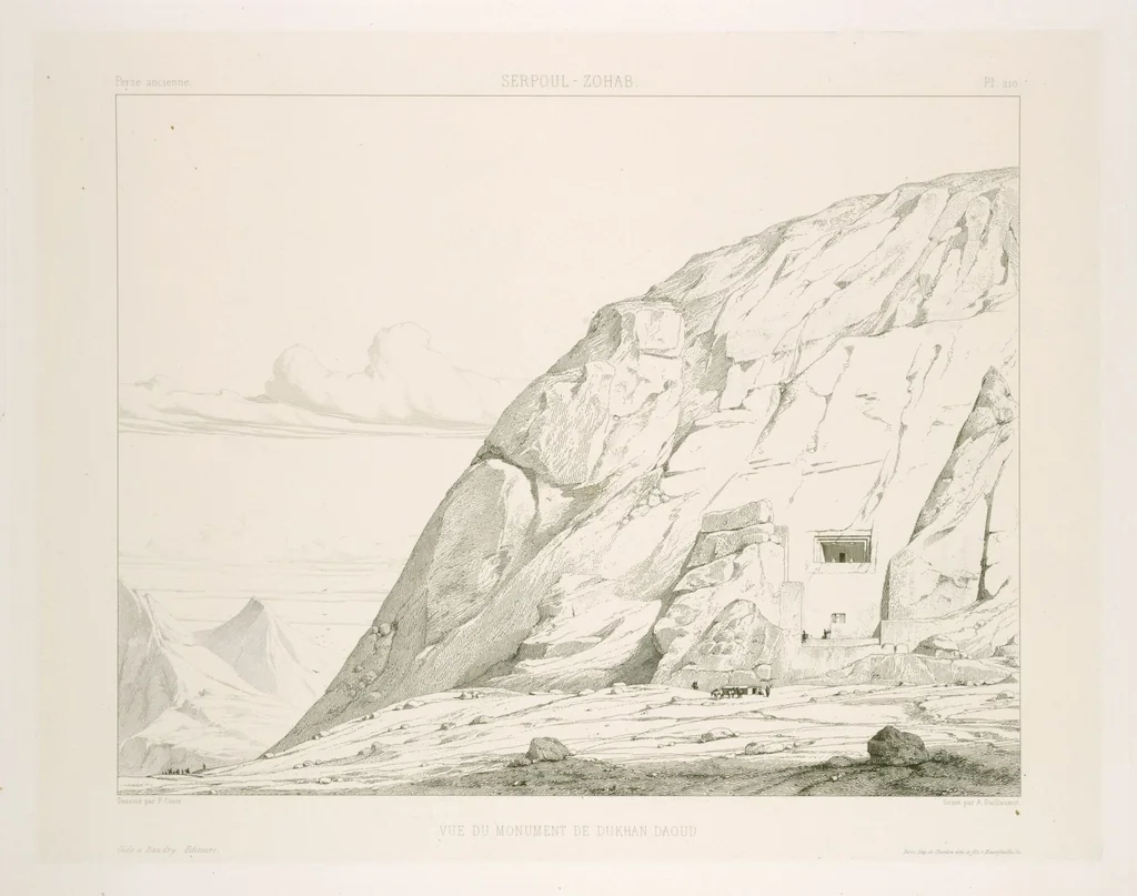 An illustration from Voyage en Perse de mm. Eugène Flandin, peintre, et Pascal Coste, architecte, entrepris par ordre de m. le ministre des affaires étrangères, d'après les instructions dressées par l'Institut. Publié sous les auspices de m. le ministre de l'intérieur, 1851, leaf 228