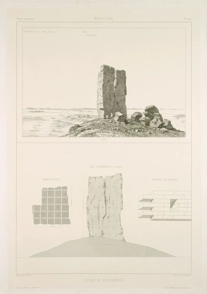 An illustration from Voyage en Perse de mm. Eugène Flandin, peintre, et Pascal Coste, architecte, entrepris par ordre de m. le ministre des affaires étrangères, d'après les instructions dressées par l'Institut. Publié sous les auspices de m. le ministre de l'intérieur, 1851, leaf 239