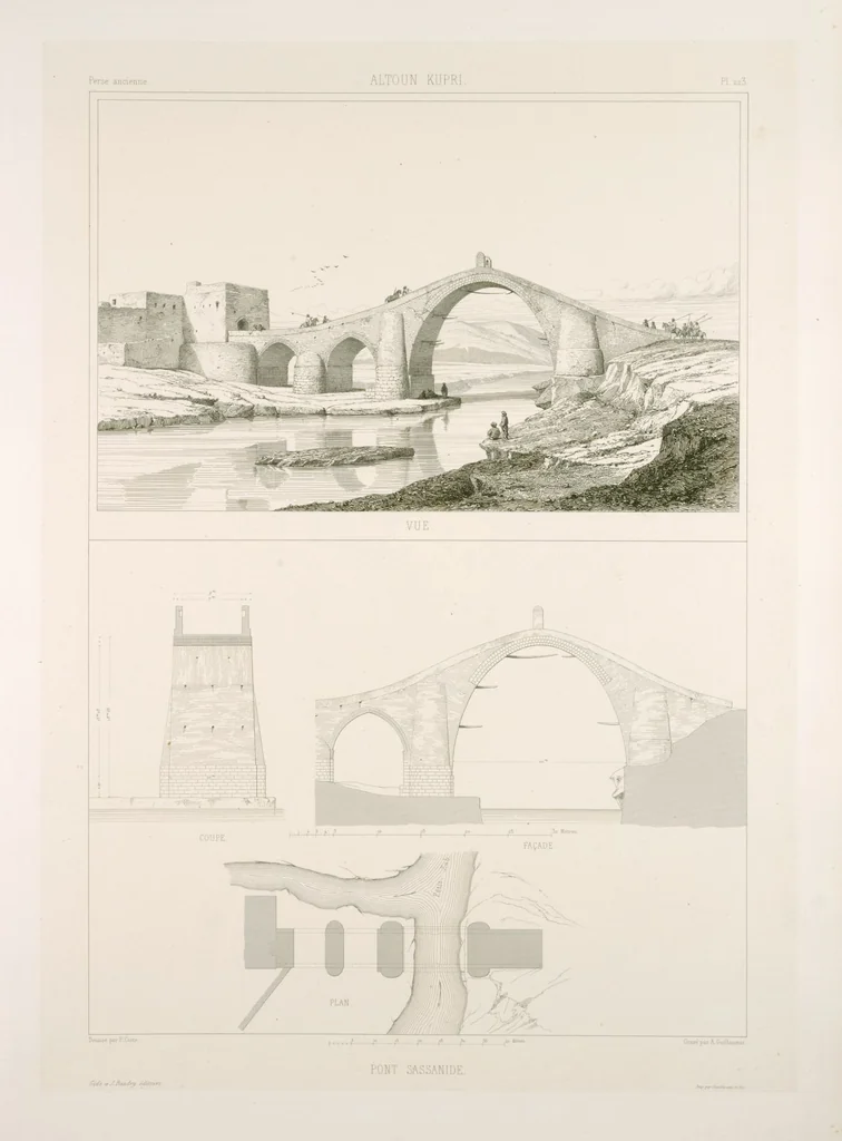 An illustration from Voyage en Perse de mm. Eugène Flandin, peintre, et Pascal Coste, architecte, entrepris par ordre de m. le ministre des affaires étrangères, d'après les instructions dressées par l'Institut. Publié sous les auspices de m. le ministre de l'intérieur, 1851, leaf 241