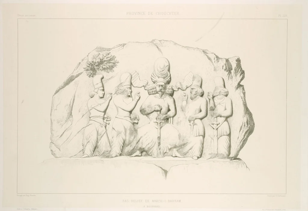 An illustration from Voyage en Perse de mm. Eugène Flandin, peintre, et Pascal Coste, architecte, entrepris par ordre de m. le ministre des affaires étrangères, d'après les instructions dressées par l'Institut. Publié sous les auspices de m. le ministre de l'intérieur, 1851, leaf 247