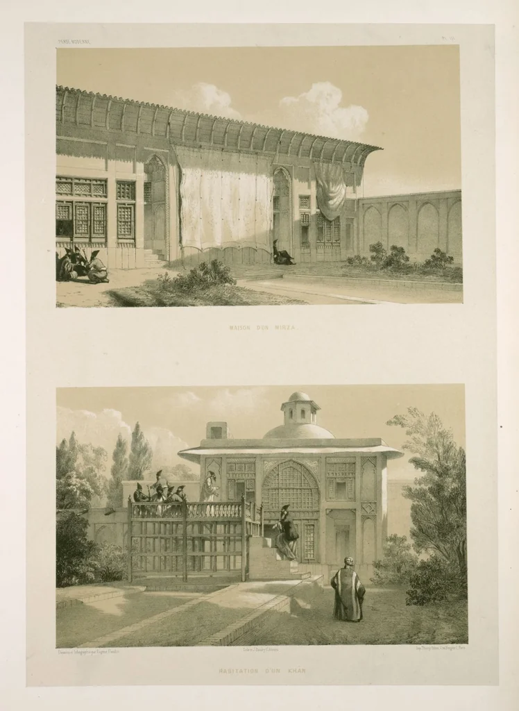 An illustration from Voyage en Perse de mm. Eugène Flandin, peintre, et Pascal Coste, architecte, entrepris par ordre de m. le ministre des affaires étrangères, d'après les instructions dressées par l'Institut. Publié sous les auspices de m. le ministre de l'intérieur, 1851, leaf 251