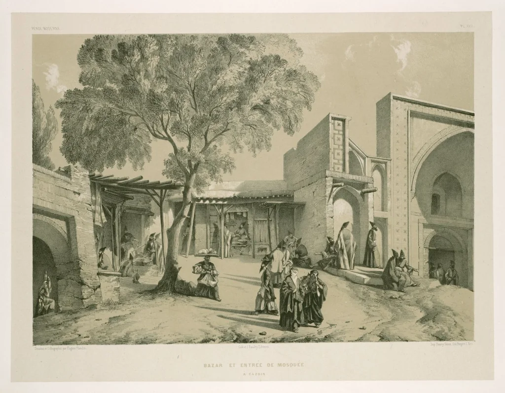 An illustration from Voyage en Perse de mm. Eugène Flandin, peintre, et Pascal Coste, architecte, entrepris par ordre de m. le ministre des affaires étrangères, d'après les instructions dressées par l'Institut. Publié sous les auspices de m. le ministre de l'intérieur, 1851, leaf 265
