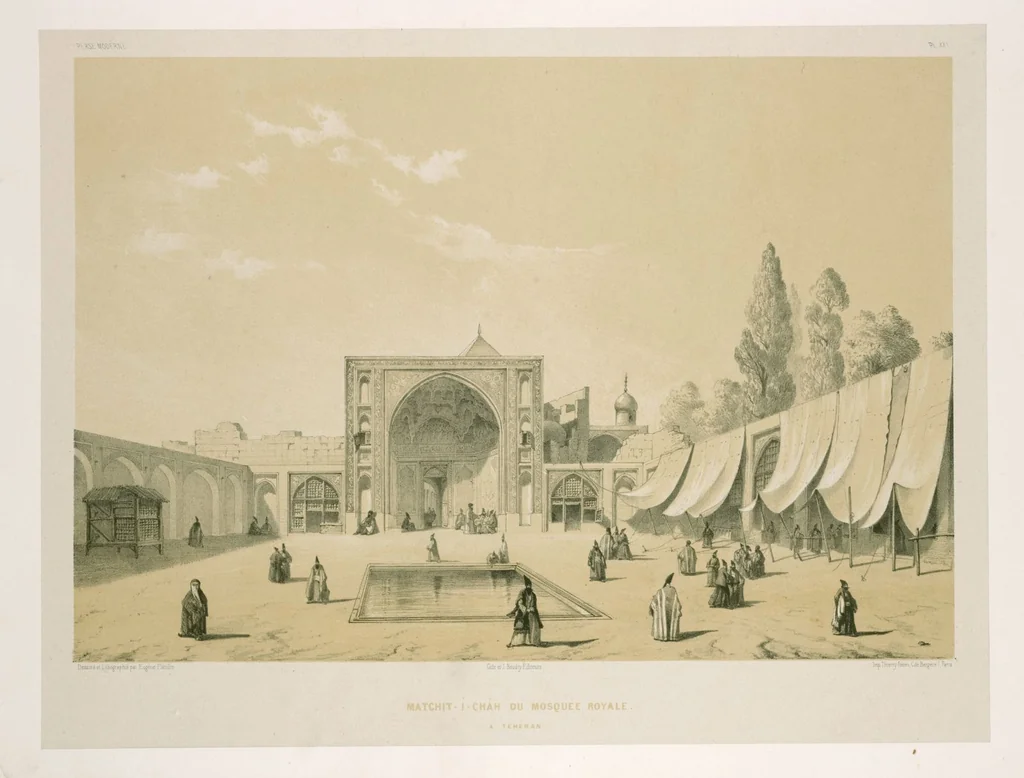 An illustration from Voyage en Perse de mm. Eugène Flandin, peintre, et Pascal Coste, architecte, entrepris par ordre de m. le ministre des affaires étrangères, d'après les instructions dressées par l'Institut. Publié sous les auspices de m. le ministre de l'intérieur, 1851, leaf 269