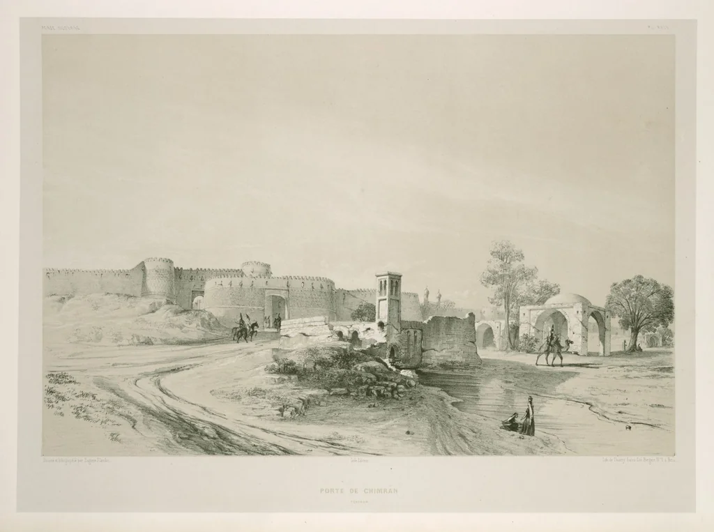 An illustration from Voyage en Perse de mm. Eugène Flandin, peintre, et Pascal Coste, architecte, entrepris par ordre de m. le ministre des affaires étrangères, d'après les instructions dressées par l'Institut. Publié sous les auspices de m. le ministre de l'intérieur, 1851, leaf 272