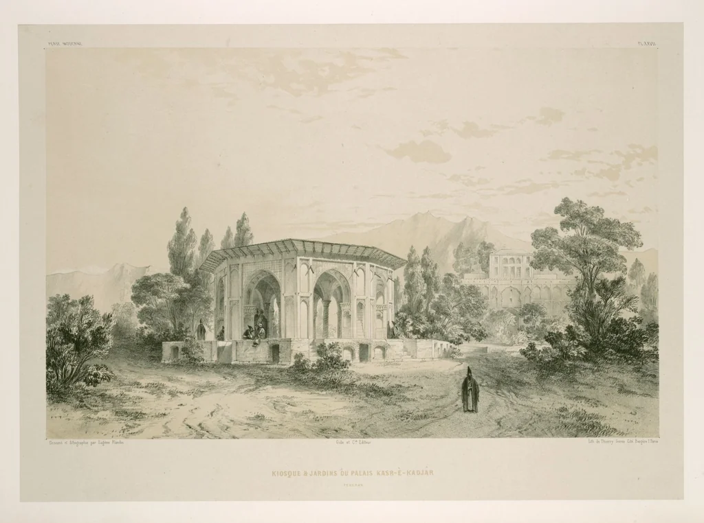 An illustration from Voyage en Perse de mm. Eugène Flandin, peintre, et Pascal Coste, architecte, entrepris par ordre de m. le ministre des affaires étrangères, d'après les instructions dressées par l'Institut. Publié sous les auspices de m. le ministre de l'intérieur, 1851, leaf 275
