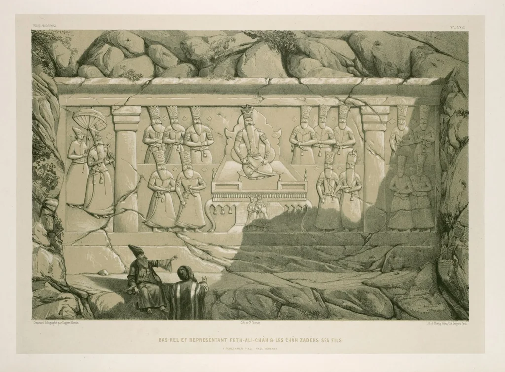 An illustration from Voyage en Perse de mm. Eugène Flandin, peintre, et Pascal Coste, architecte, entrepris par ordre de m. le ministre des affaires étrangères, d'après les instructions dressées par l'Institut. Publié sous les auspices de m. le ministre de l'intérieur, 1851, leaf 277