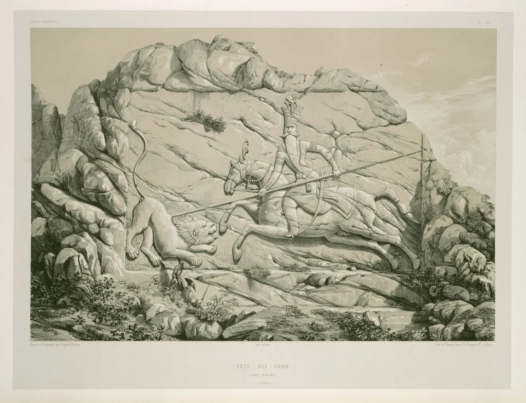 An illustration from Voyage en Perse de mm. Eugène Flandin, peintre, et Pascal Coste, architecte, entrepris par ordre de m. le ministre des affaires étrangères, d'après les instructions dressées par l'Institut. Publié sous les auspices de m. le ministre de l'intérieur, 1851, leaf 278