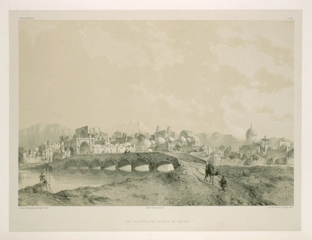 An illustration from Voyage en Perse de mm. Eugène Flandin, peintre, et Pascal Coste, architecte, entrepris par ordre de m. le ministre des affaires étrangères, d'après les instructions dressées par l'Institut. Publié sous les auspices de m. le ministre de l'intérieur, 1851, leaf 283