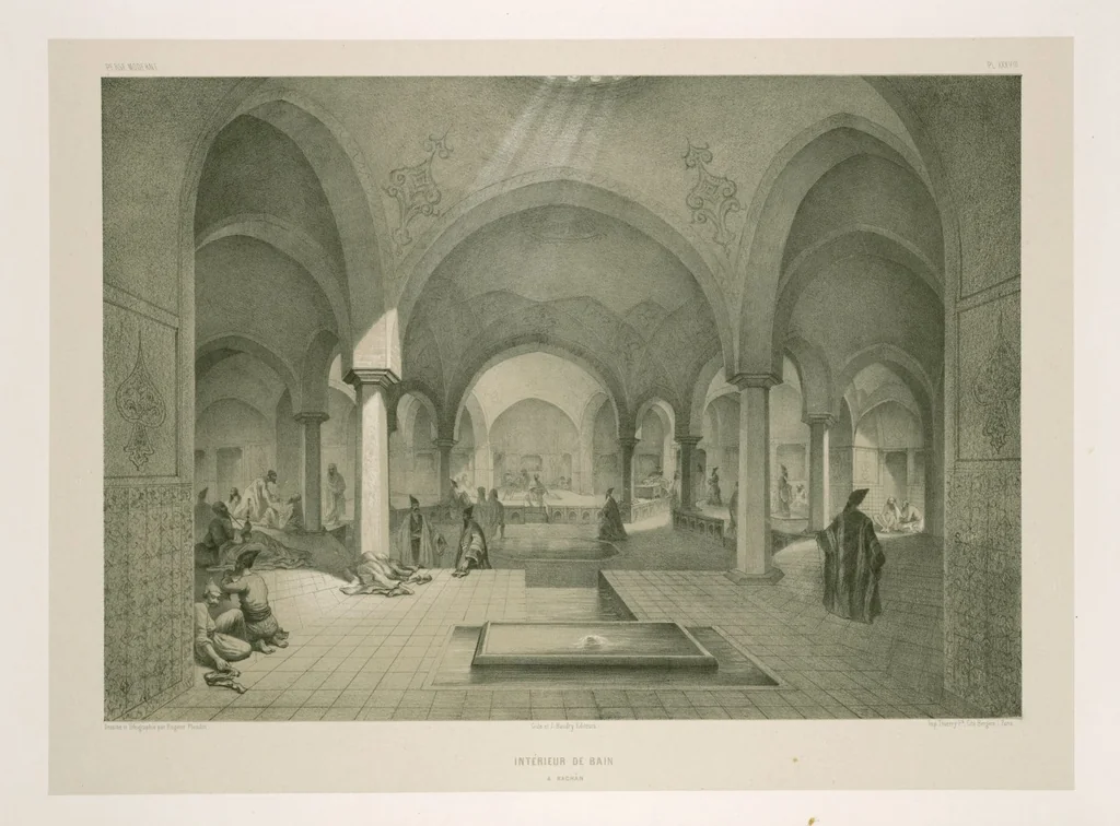 An illustration from Voyage en Perse de mm. Eugène Flandin, peintre, et Pascal Coste, architecte, entrepris par ordre de m. le ministre des affaires étrangères, d'après les instructions dressées par l'Institut. Publié sous les auspices de m. le ministre de l'intérieur, 1851, leaf 285