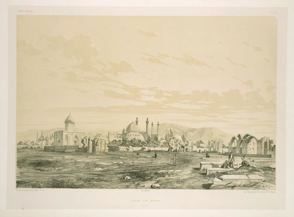 An illustration from Voyage en Perse de mm. Eugène Flandin, peintre, et Pascal Coste, architecte, entrepris par ordre de m. le ministre des affaires étrangères, d'après les instructions dressées par l'Institut. Publié sous les auspices de m. le ministre de l'intérieur, 1851, leaf 300