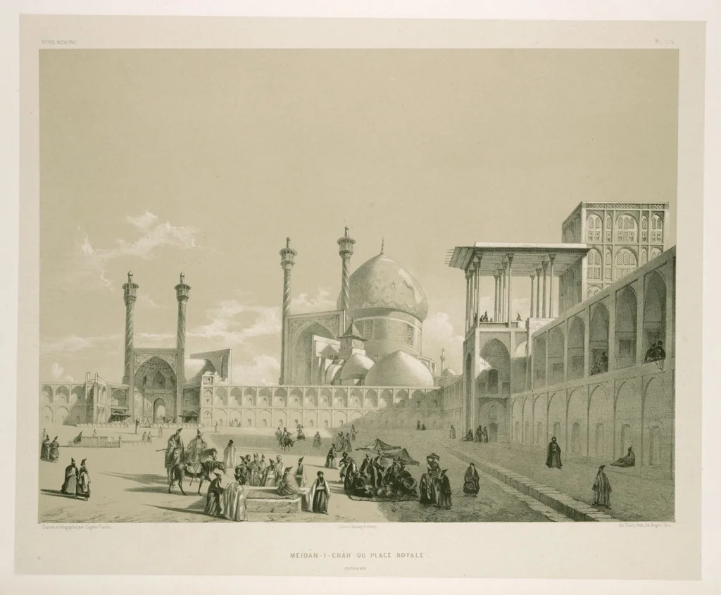 An illustration from Voyage en Perse de mm. Eugène Flandin, peintre, et Pascal Coste, architecte, entrepris par ordre de m. le ministre des affaires étrangères, d'après les instructions dressées par l'Institut. Publié sous les auspices de m. le ministre de l'intérieur, 1851, leaf 301
