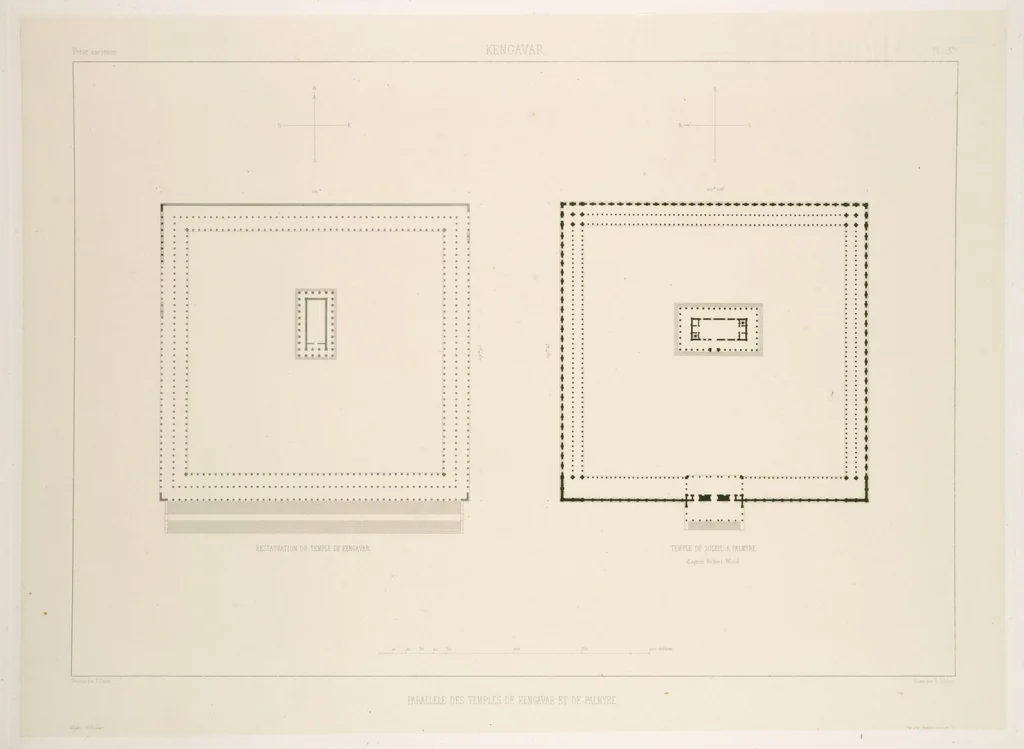 An illustration from Voyage en Perse de mm. Eugène Flandin, peintre, et Pascal Coste, architecte, entrepris par ordre de m. le ministre des affaires étrangères, d'après les instructions dressées par l'Institut. Publié sous les auspices de m. le ministre de l'intérieur, 1851, leaf 31